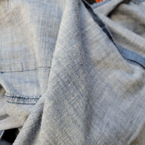 Penny stock the penny chambray button up blue shirt large - Picture 8 of 10